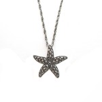 Marcasite Sterling Silver Starfish Pendant